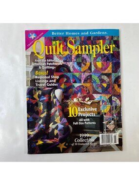 Quilt Sampler Craft Magazine 1999 Collection 10 Exclusive Projects Full Patterns